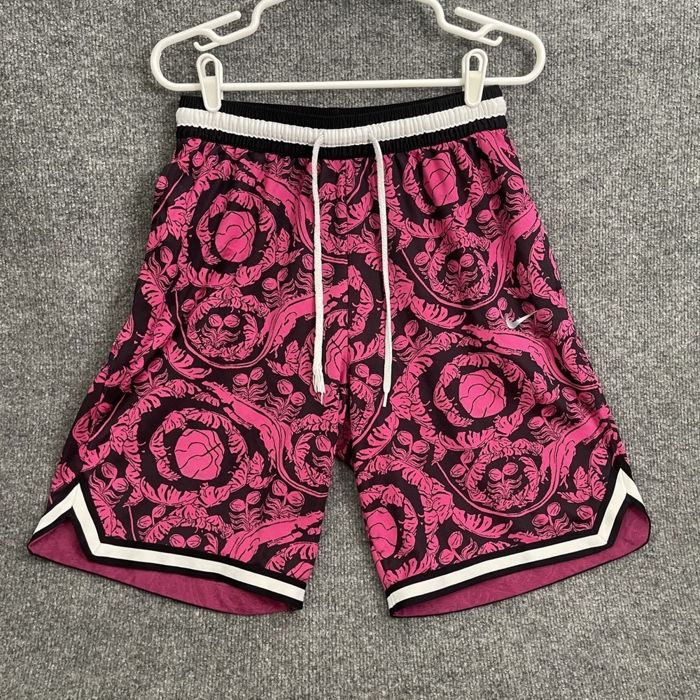 Nike DNA Exploration Shorts Mens Sz M Pink Black Floral Dri-FIT CV1905